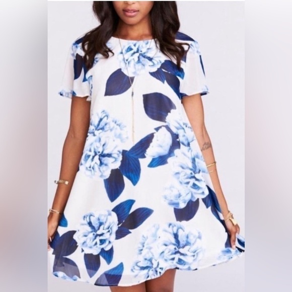 Show Me Your Mumu Willis Mini Babydoll Dress Sz S Boho Floral Flutter Flowey - Picture 3 of 8